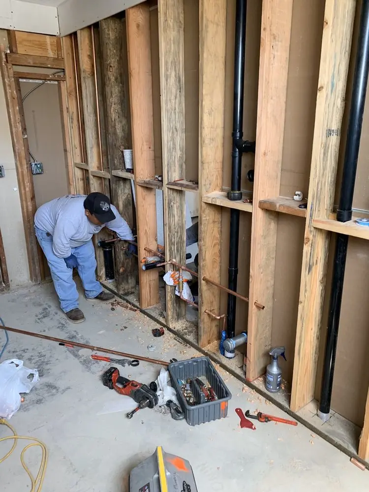 Commercial rough-in plumbing for Commercial Plumbing in Crescent White Willow